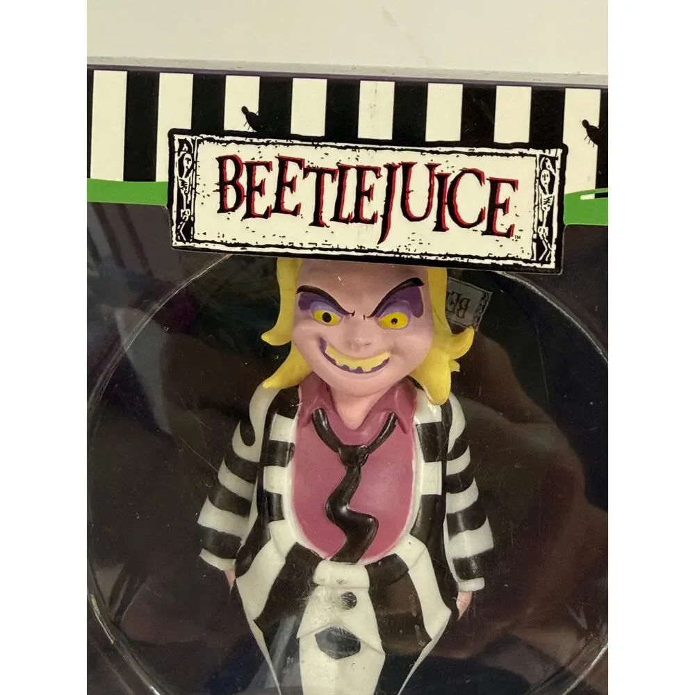Beetlejuice CultureFly Vinyl Figure 4.5in Horror Goth Striped Suit Boxed TV 2024